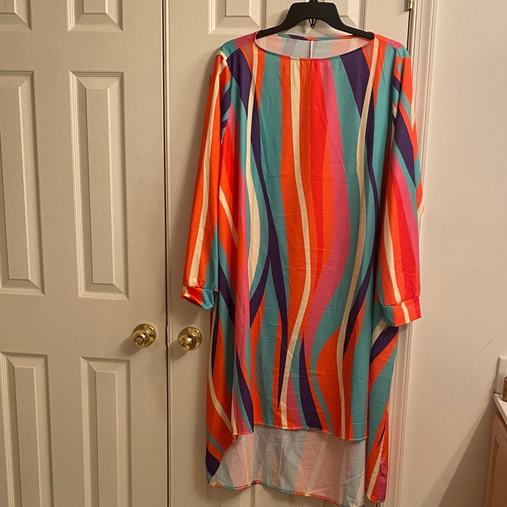 SOLD Colorful Striped Women's Dress